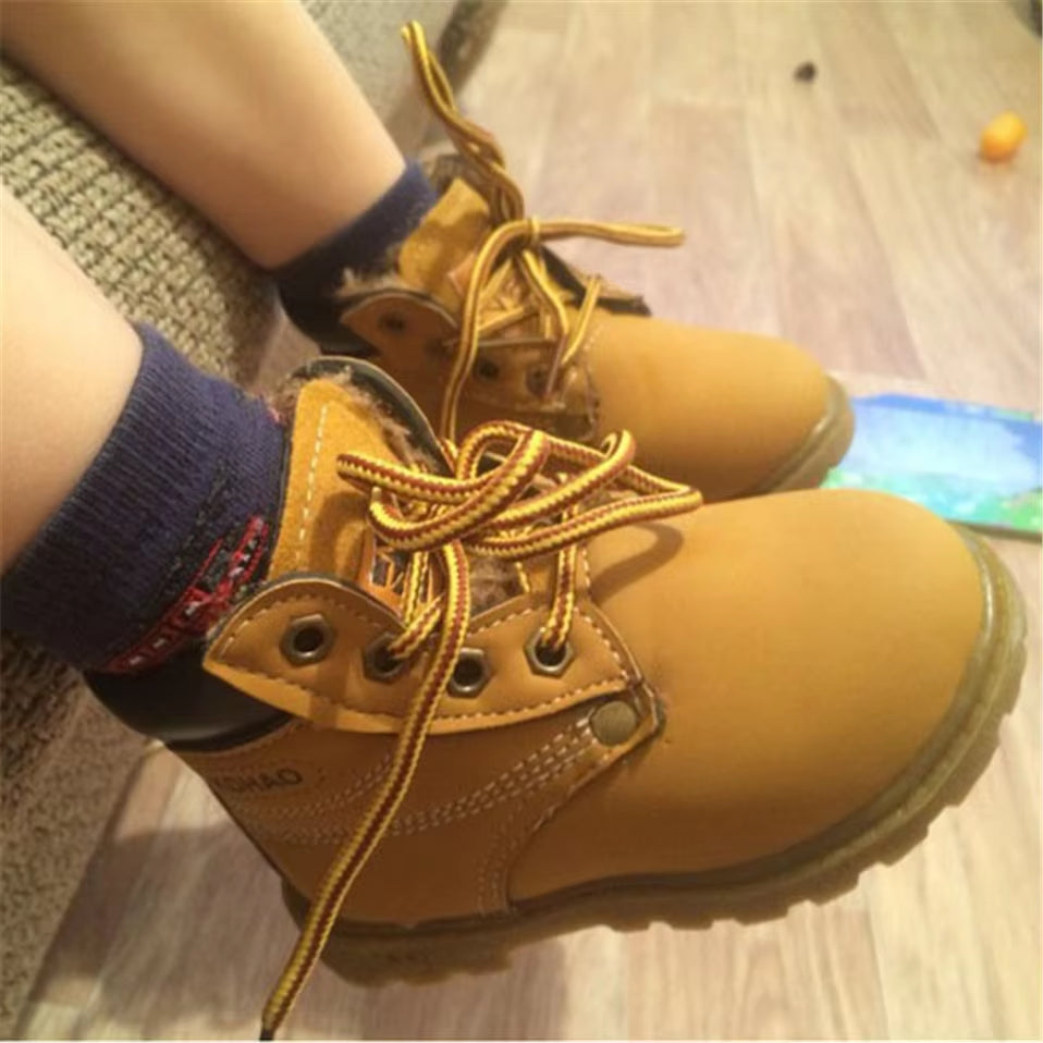 Winter Children'S Boots Kids Girls Boys Plush Boots Casual Warm Ankle Shoes Kids Fashion Sneakers Baby Snow Boots