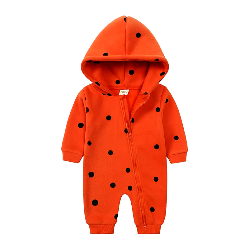 2024 Baby Winter Fleece Romper Print Cotton Warm Outfit Clothes for 0-24M Jumpsuit Newborn Toddler Bear Hoodies Bodysuit Costume