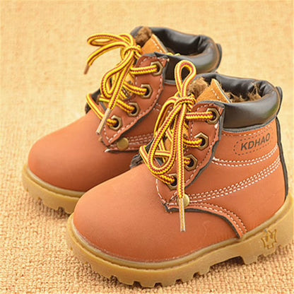 Winter Children'S Boots Kids Girls Boys Plush Boots Casual Warm Ankle Shoes Kids Fashion Sneakers Baby Snow Boots