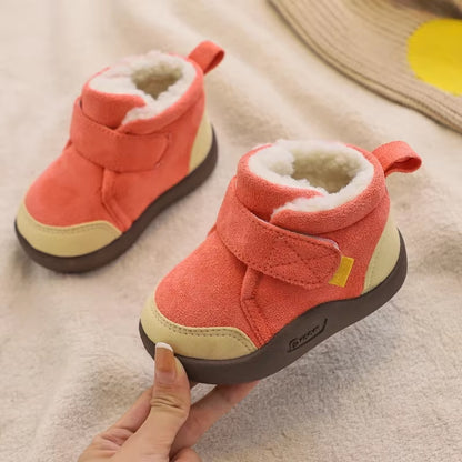 Infant Toddler Boots Winter Baby Girls Boys Snow Boots Warm Plush Outdoor Soft Bottom Non-Slip Children Boots Kids Shoes